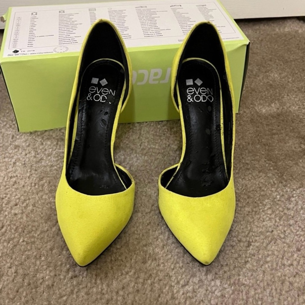 Vibrant Yellow Stiletto Heels